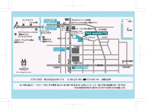 岡山の結婚式場ザ・マグリット地図データ