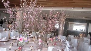 岡山の結婚式場マグリット　結婚式シーズン桜コーディネート２